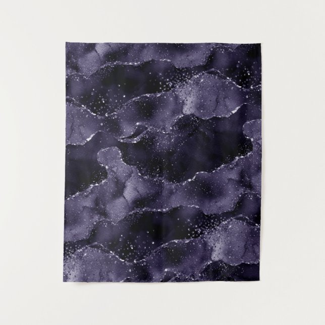 Moody Agate | Midnight Indigo Deep Purple Backdrop (Front)