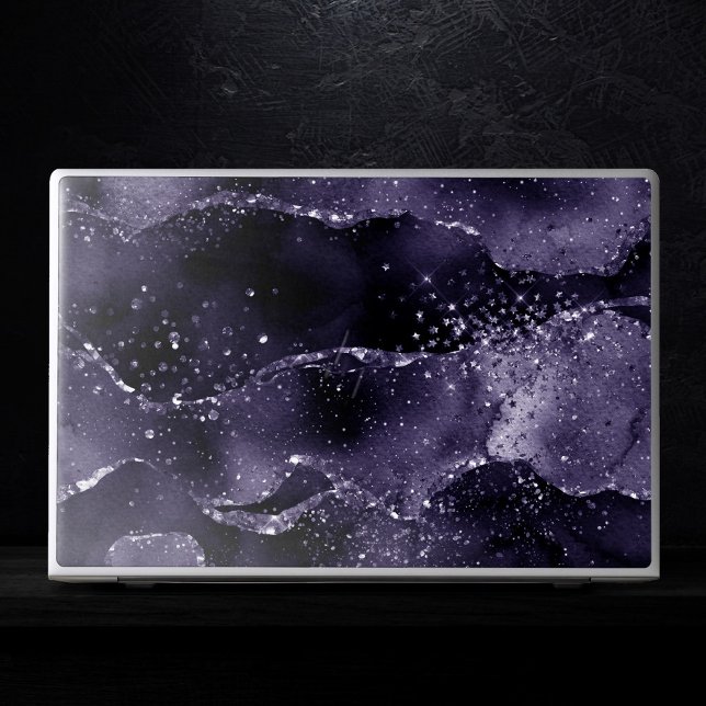 Moody Agate | Midnight Indigo Deep Purple Glam HP Laptop Skin (Creator Uploaded)