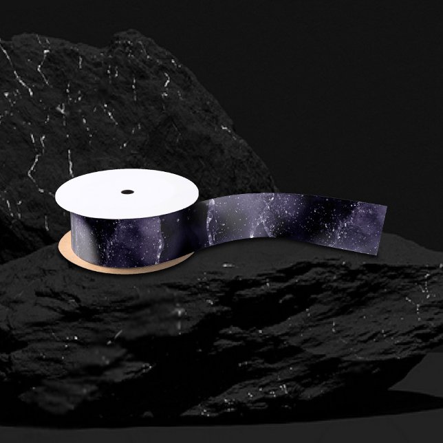 Moody Agate | Midnight Indigo Deep Purple Glam Satin Ribbon (Creator Uploaded)
