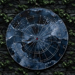Moody Agate | Navy Denim Steel Blue Faux Glitter Dart Board<br><div class="desc">90s grunge inspired dark, sophisticated watercolor marbled agate stone in a deep moody jewel tone with faux metallic foil and glitter veins in a rich, dramatic featuring abstract fluid swirls and glitter veins. From the "Till Death Do Us Part" collection, this gorgeous feminine hand-painted gradient adds the perfect pop of...</div>