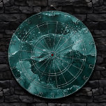 Moody Agate | Teal Green Malachite Rich Jewel Tone Dart Board<br><div class="desc">90s grunge inspired dark, sophisticated watercolor marbled agate stone in a deep moody jewel tone with faux metallic foil and glitter veins in a rich, dramatic featuring abstract fluid swirls and glitter veins. From the "Till Death Do Us Part" collection, this gorgeous feminine hand-painted gradient adds the perfect pop of...</div>