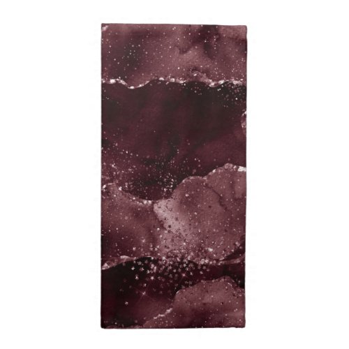 Moody Agate  Wine Bordeaux Sangria Merlot Maroon Cloth Napkin