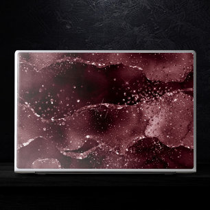 Moody Agate Wine Bordeaux Sangria Merlot Maroon HP Laptop Skin