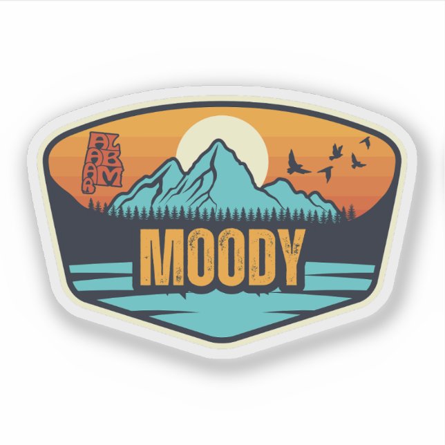 Moody, Alabama Sticker (Front)