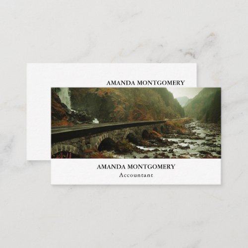 Moody and Beautiful Nature Landscape Business Card