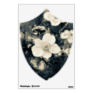 Moody Anemone Flower Botanical Art Wall Sticker