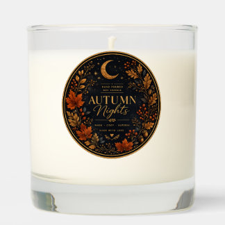 Moody Autumn Candle Label