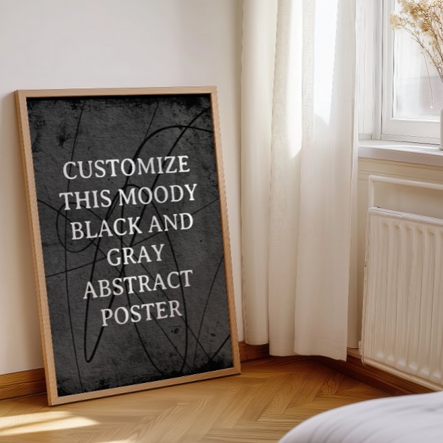 Moody Background Custom Sign Black Gray Abstract (Creator Uploaded)
