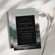 Moody Black Panel Mountain Wedding