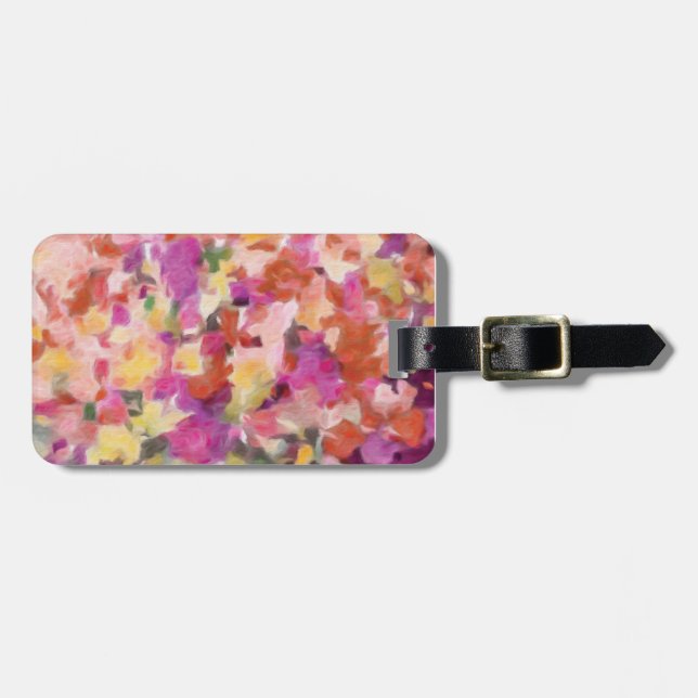 Moody Blooms Luggage Tag (Front Horizontal)