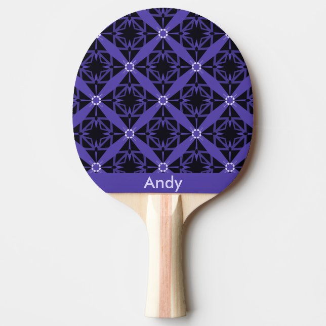 Moody Blue MonoGrammed Ping-Pong Paddle (Front)