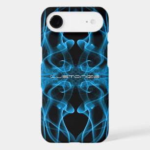 Moody Blue Smoke Custom Abstract Art iPhone 17 Air Case