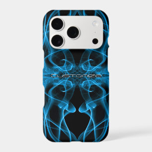 Moody Blue Smoke Custom Abstract Art iPhone 17 Pro Case