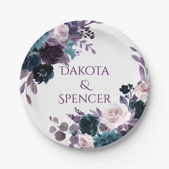 plum colored paper plates