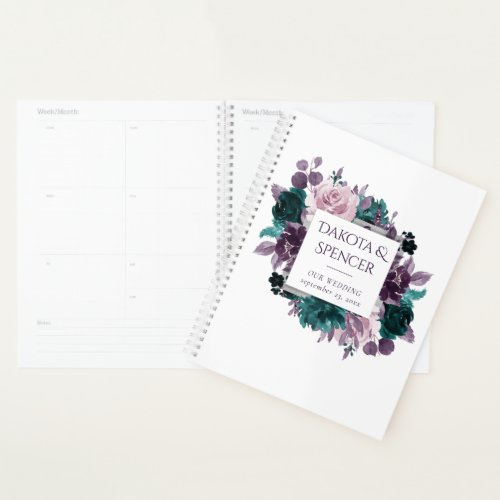 Moody Boho  Eggplant Purple and Mauve Rose Custom Planner