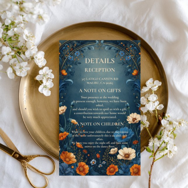 Moody Botanical Ornamental Enclosure Card (Creator Uploaded)
