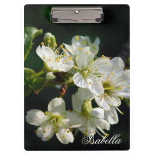 Moody Botanical White Bloom Original Photography Clipboard