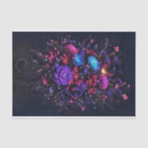 Moody Bouquet dark flowers purple pink blue