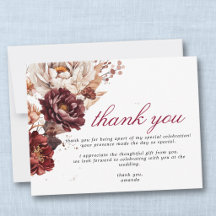Moody Burgundy Floral Fall Bridal Shower