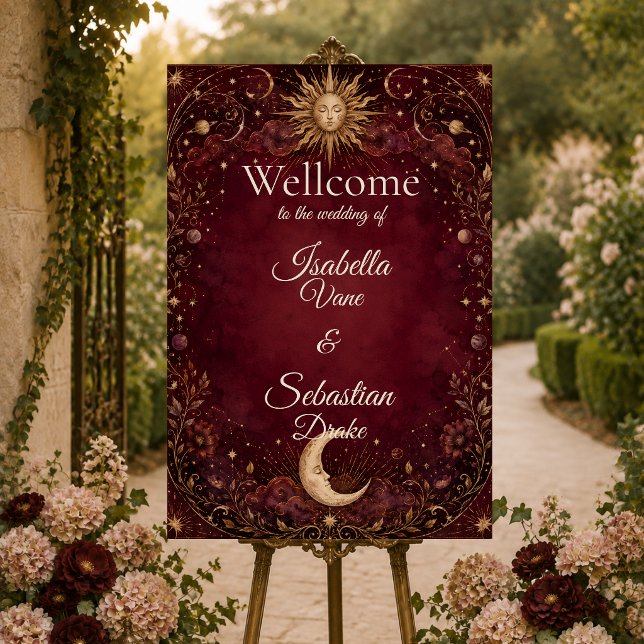 Moody Celestial Gothic Wedding Foam Board (Creator Uploaded)