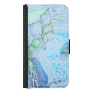 Moody cliffside samsung galaxy s5 wallet case