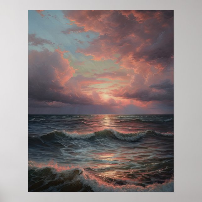Moody Clouds Art Print Poster (Front)