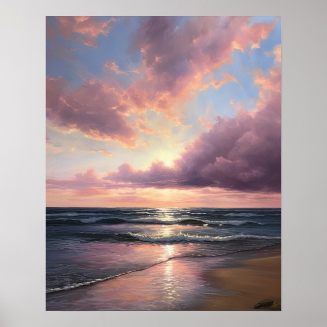 Moody Clouds Art Print Poster (Front)