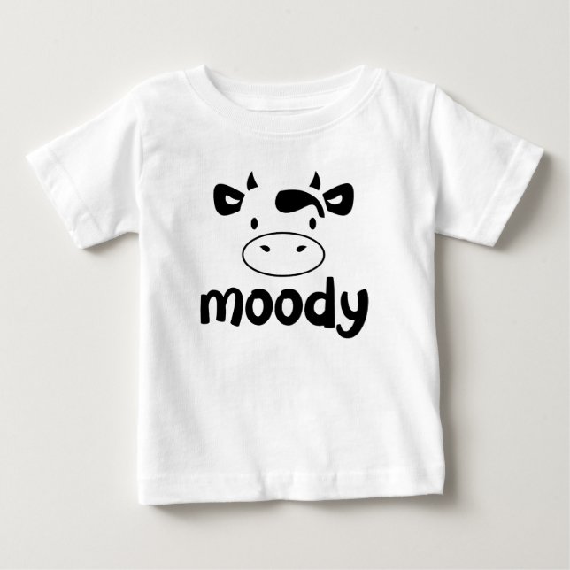 "Moody Cow" Kids T-Shirt (Front)