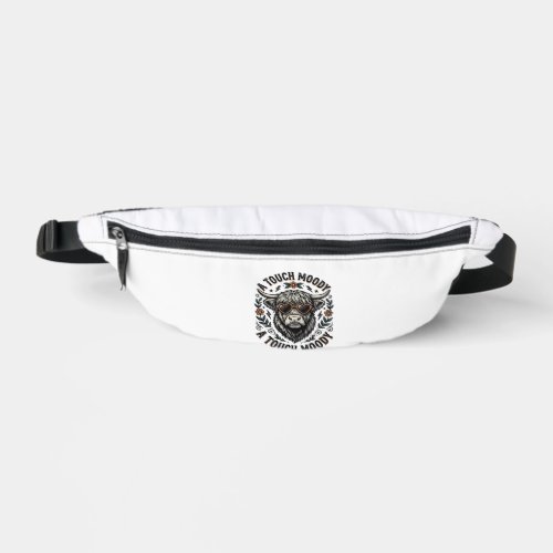 Moody Cow Shirt Vintage Engraving Farm Animal Fanny Pack