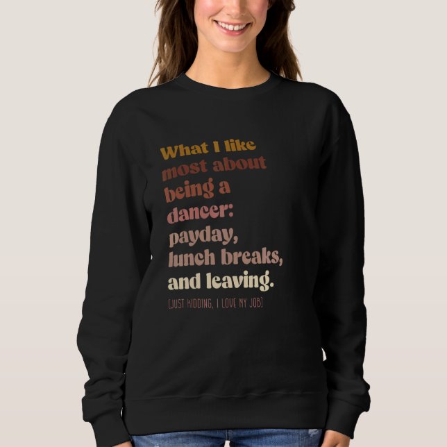 Moody Dancer  Boho Vintage Sweatshirt (Front)