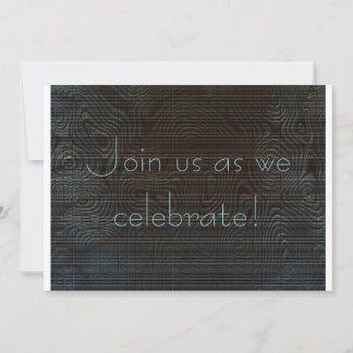 Moody Dark Abstract Anniversary Invitation