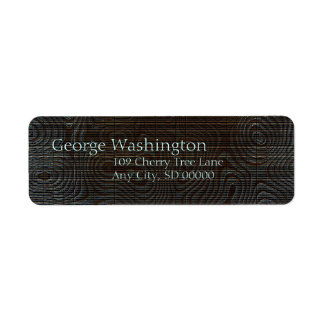 Moody Dark Abstract Pattern Label