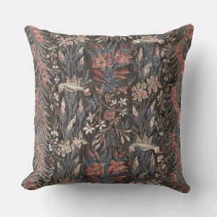 Moody Dark Academia Botanical Lily Wall Art Outdoor Pillow