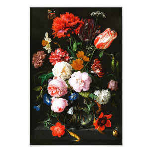 Moody Dark Floral Botanical Fine Art Print