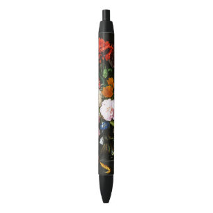 Moody Dark Floral Botanical Fine Art Print Pen