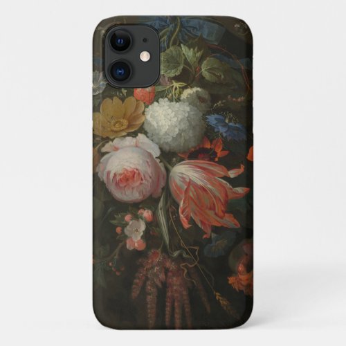 Moody Dark Floral Vintage Art iPhone  iPad case