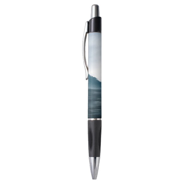 Moody Dark Ocean Waves Under Overcast Sky Painting Pen (Top (Vertical))