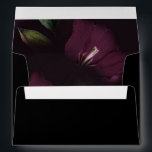 Moody Dark Purple Blooms Self-Addressed RSVP  Envelope<br><div class="desc">Exquisite Moody Black and Purple Florals Self-Addressed RSVP Envelope, the perfect companion to your event invitations. With its captivating design and convenient self-addressed feature, this envelope is sure to impress your guests while making their RSVP process a breeze. Designed with a touch of mystery and elegance, the envelope showcases a...</div>