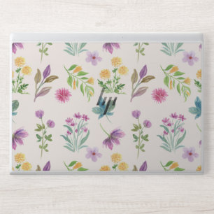 Moody Dark Victorian Botanical Floral Pattern HP Laptop Skin