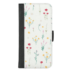 Moody Dark Victorian Botanical Floral Pattern iPhone 8/7 Plus Wallet Case