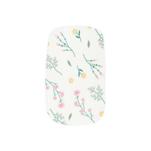 Moody Dark Victorian Botanical Floral Pattern Minx Nail Art