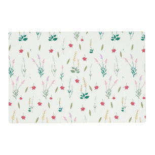 Moody Dark Victorian Botanical Floral Pattern Placemat