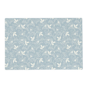 Moody Dark Victorian Botanical Floral Pattern Placemat