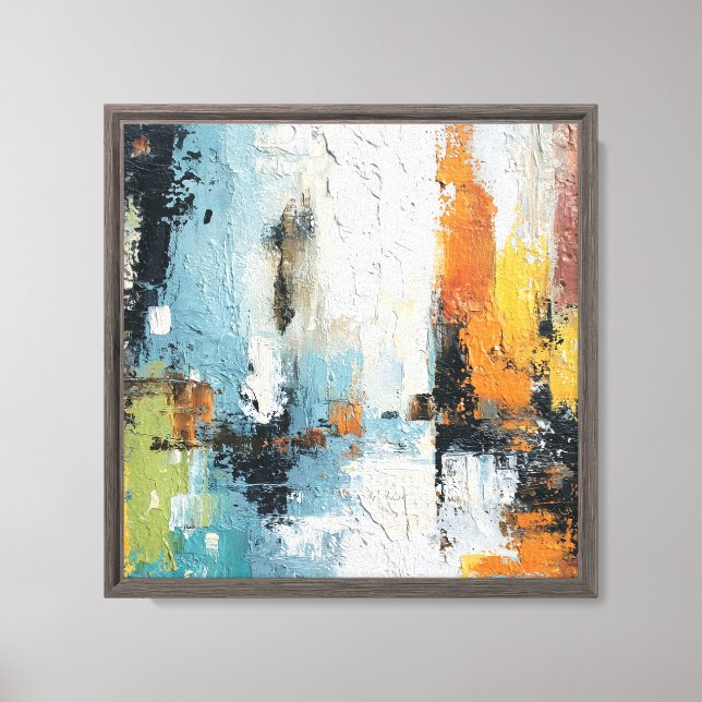 Moody Deep Sea Expressionist Canvas (Front)