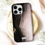 Moody Dusty Pink Ombre Gradient Modern Monogrammed iPhone 15 Pro Max Case<br><div class="desc">Protect your phone in style with this elegant "Ethereal Mist" iPhone case featuring a captivating design and shimmering faux metallic accents. Perfect for those who love luxury and modern art, this case is available for many iPhone and Samsung models, offering both Barely There and Tough case options to suit your...</div>