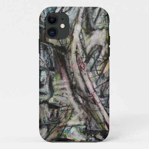 Moody Dynamic Modern Monochrome Abstract iPhone 11 Case