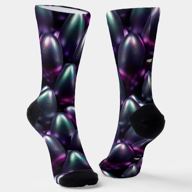 Moody Easter Eggs Socks (Angled)