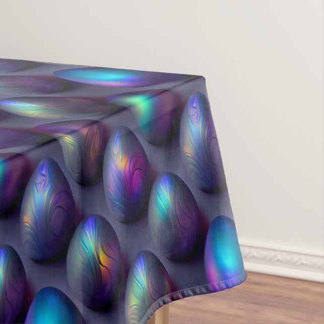 Moody Easter Eggs Tablecloth (In Situ)