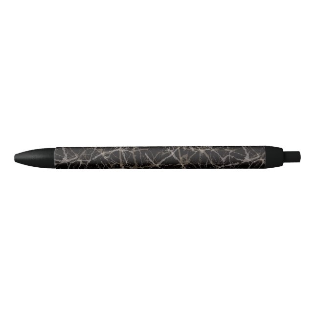 Moody Elegant Black Marble & Stone Texture  Pen (Front)