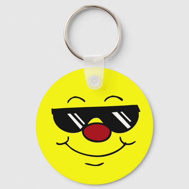 Moody Face Grumpey Keychain (Front)